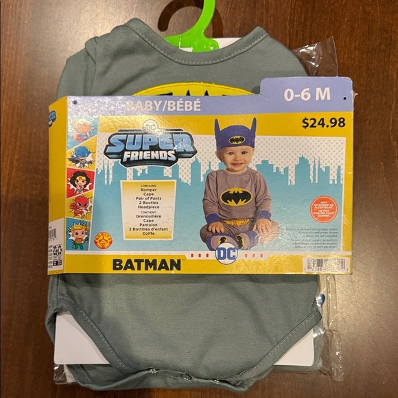 Rubie's Infant Baby Boys Halloween Costume DC Friends Batman 0-6 Months - Picture 2 of 9
